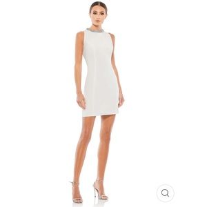 Mac Duggal White Mini Dress